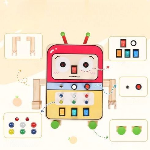 Tableau Montessori - BusyBoardCircuit™ - Robot